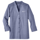 Devon & Jones Ladies' Crown Collection® Stretch Pinpoint Chambray 3/4 Sleeve Blouse